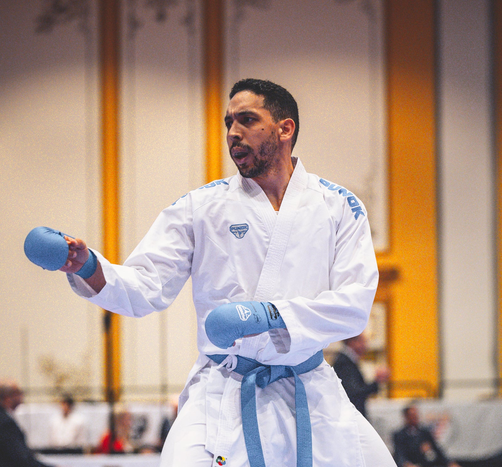 martial artist competing