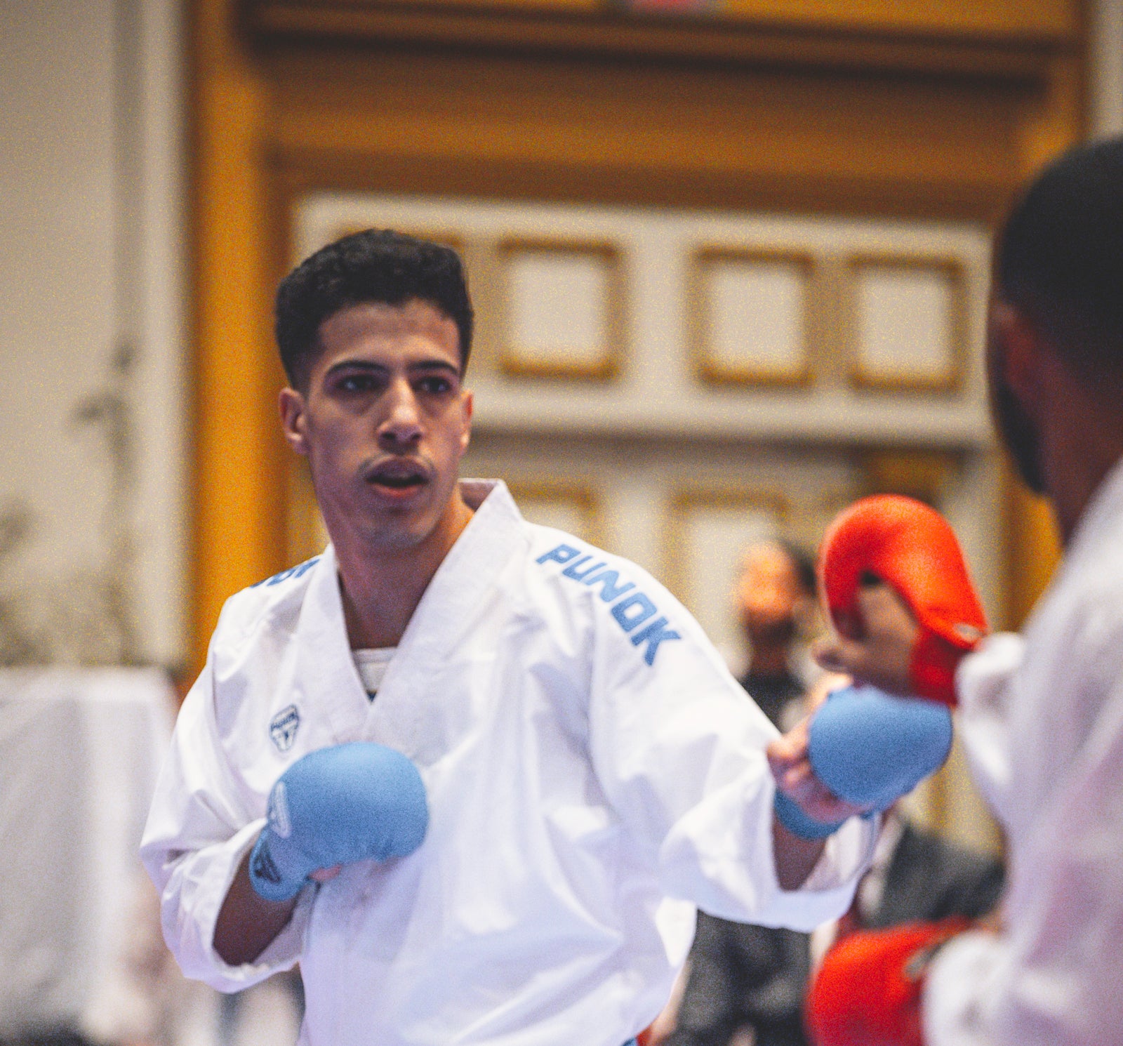 martial artist competing