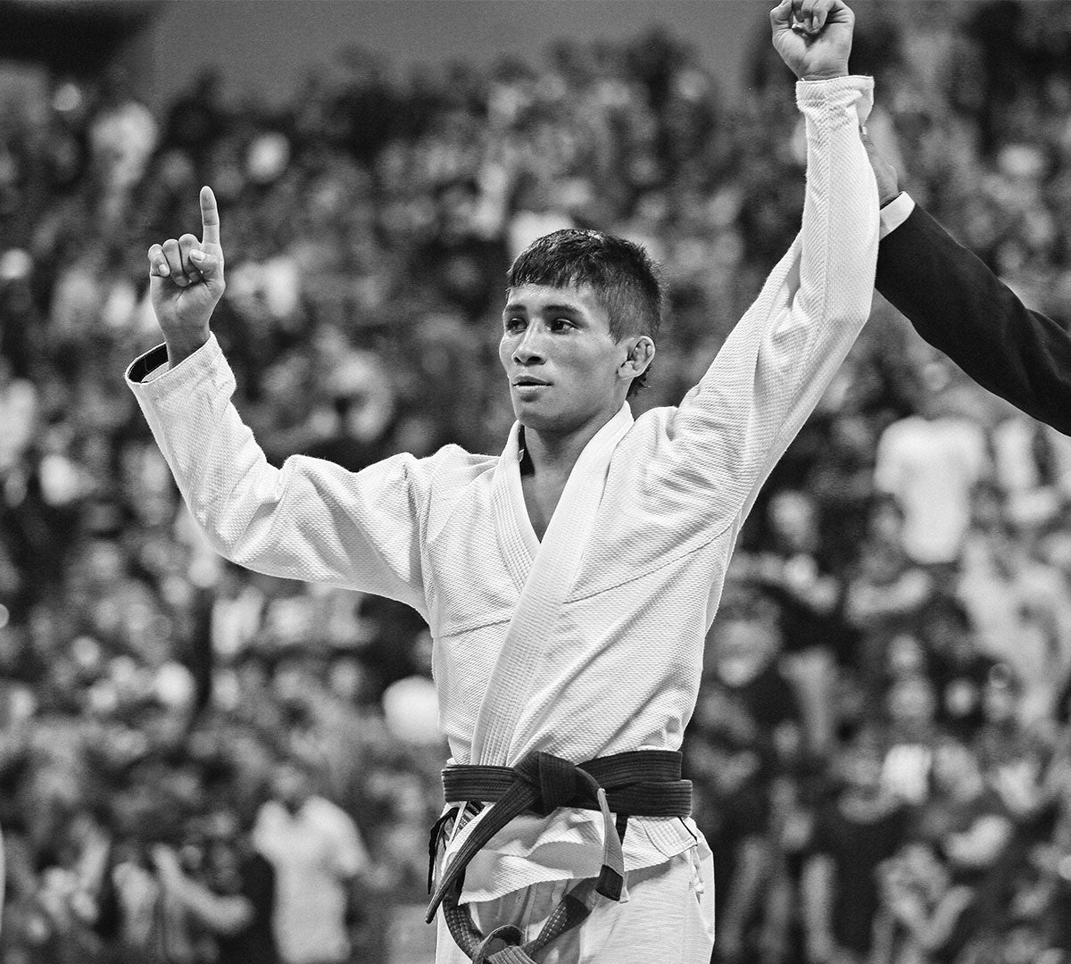 man competing in martial arts
