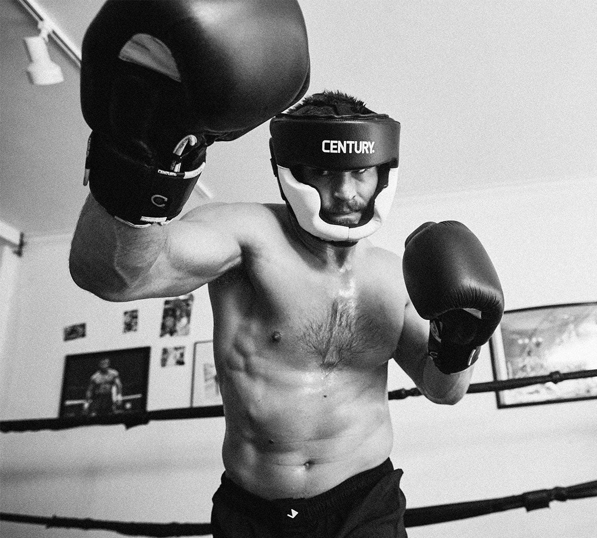 man boxing